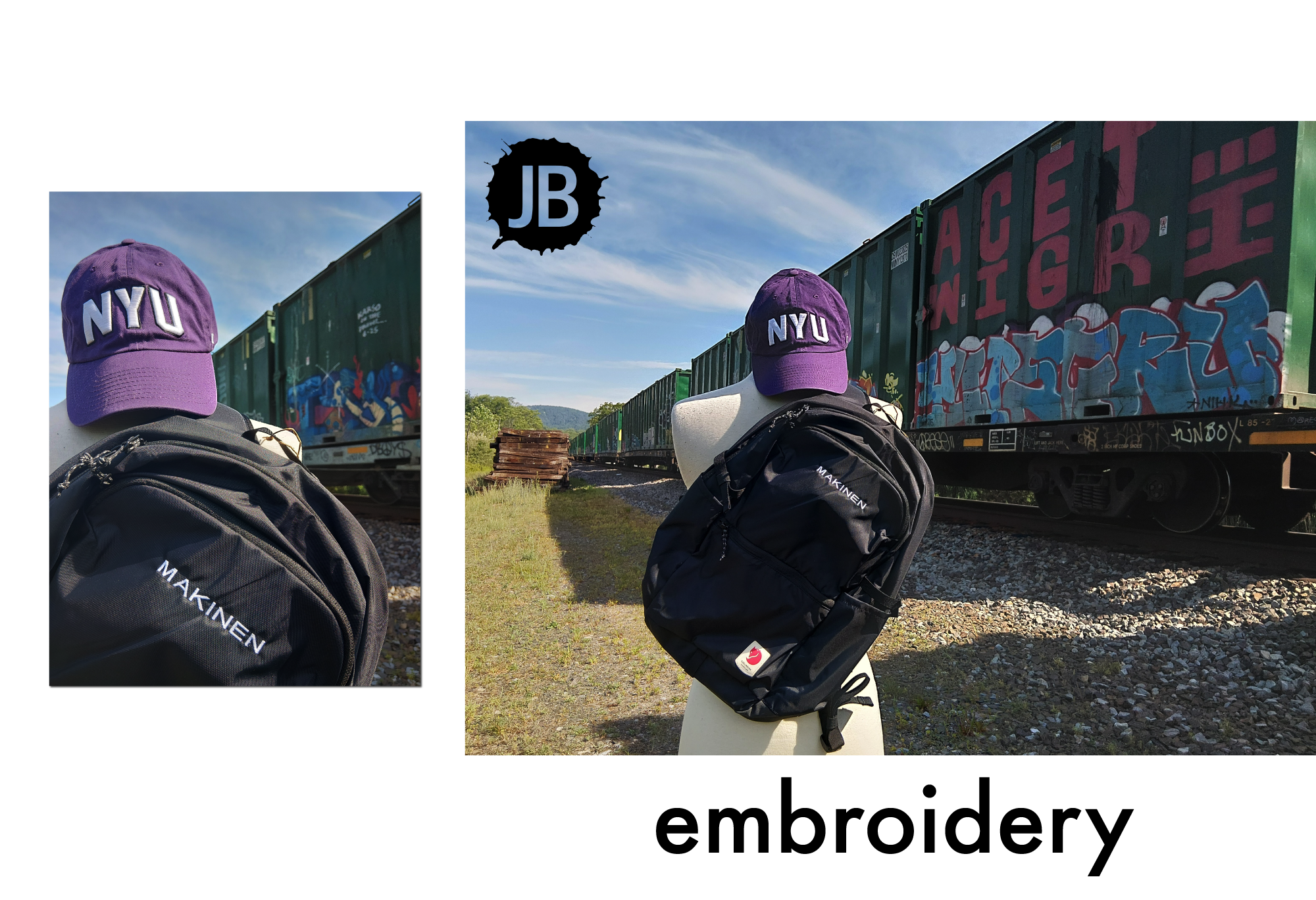 Outerwear embroidery example 1
