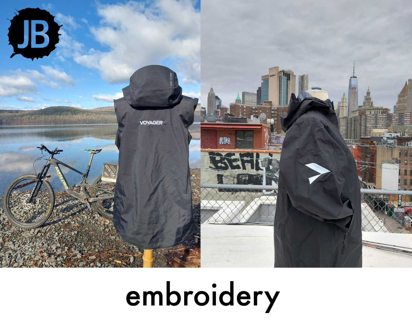 Outerwear embroidery example 4