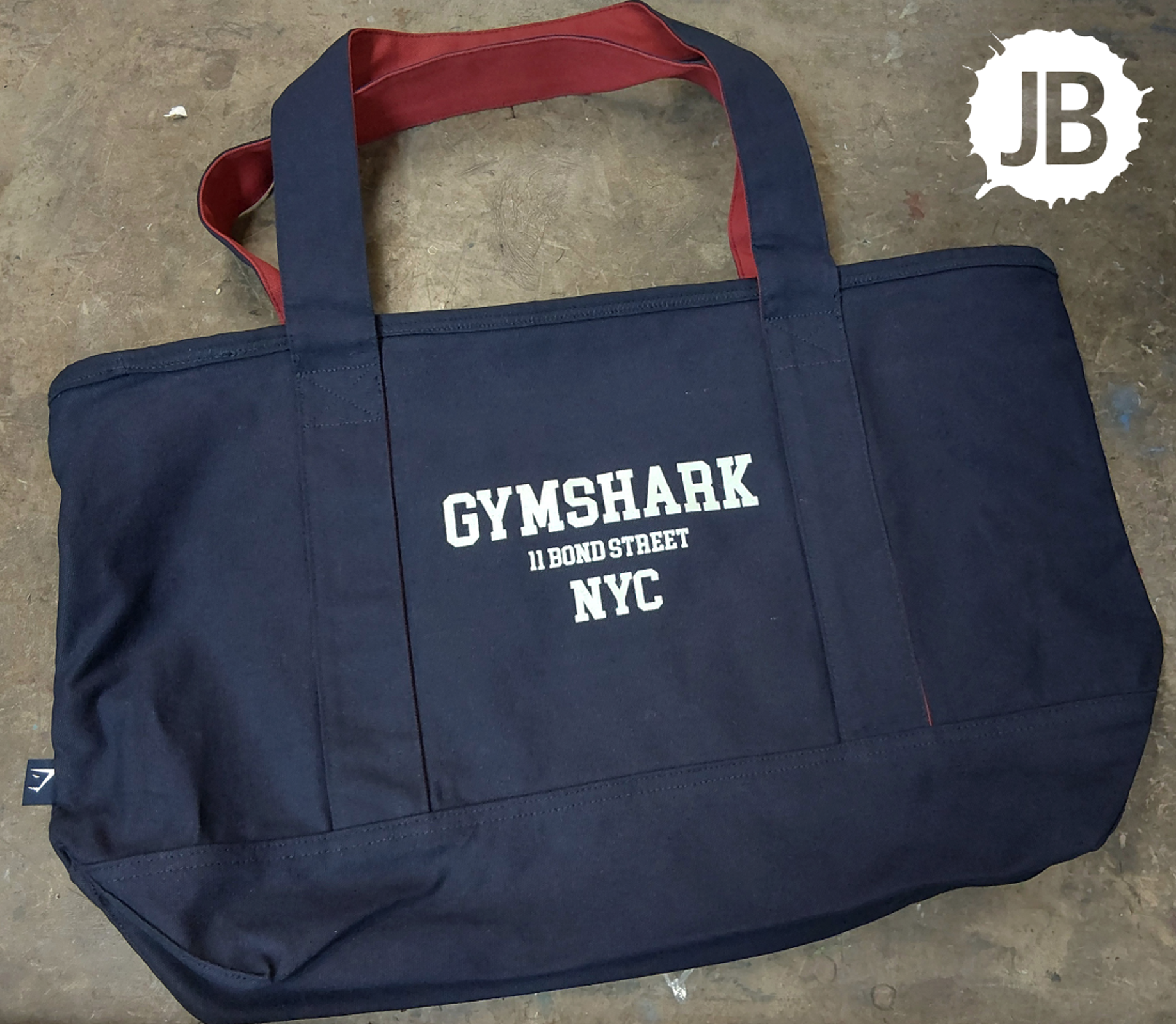 Custom printed Gymshark tote bag in New York City by JB Screen Printing and Embroidery