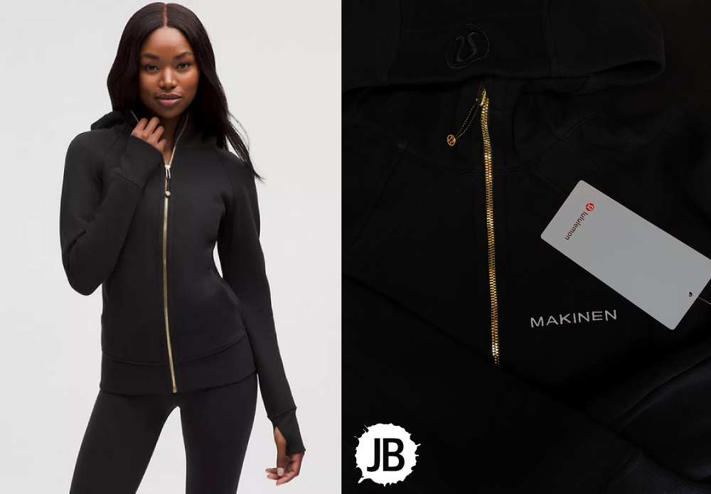 Lululemon Scuba Full-Zip Hoodie embroidery review by JB Screen Printing and Embroidery